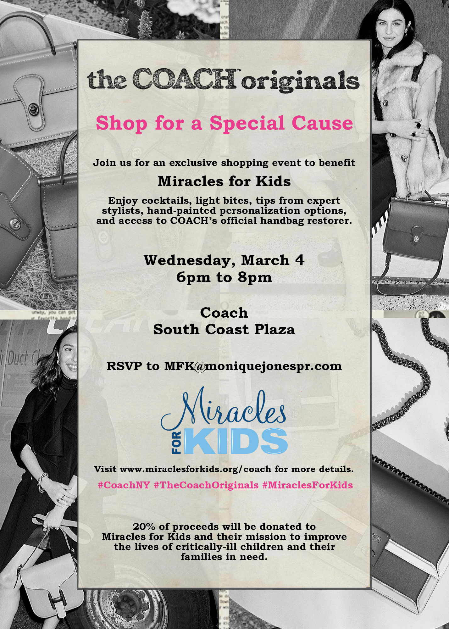 The COACH Originals Shop for a Special Cause : Miracles for Kids
